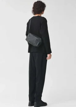ISSEY MIYAKE Shoulder Bag|Saddle Bag Matte Black
