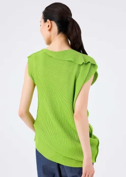 ISSEY MIYAKE Top|Sector Knit Stretch Pleats