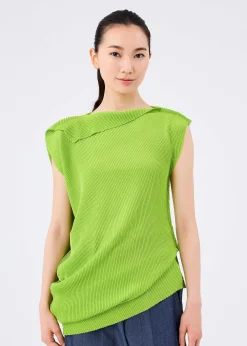 ISSEY MIYAKE Top|Sector Knit Stretch Pleats