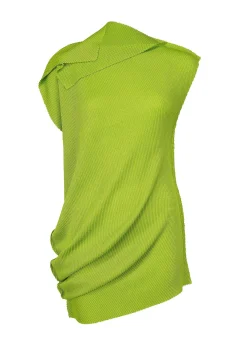 ISSEY MIYAKE Top|Sector Knit Stretch Pleats