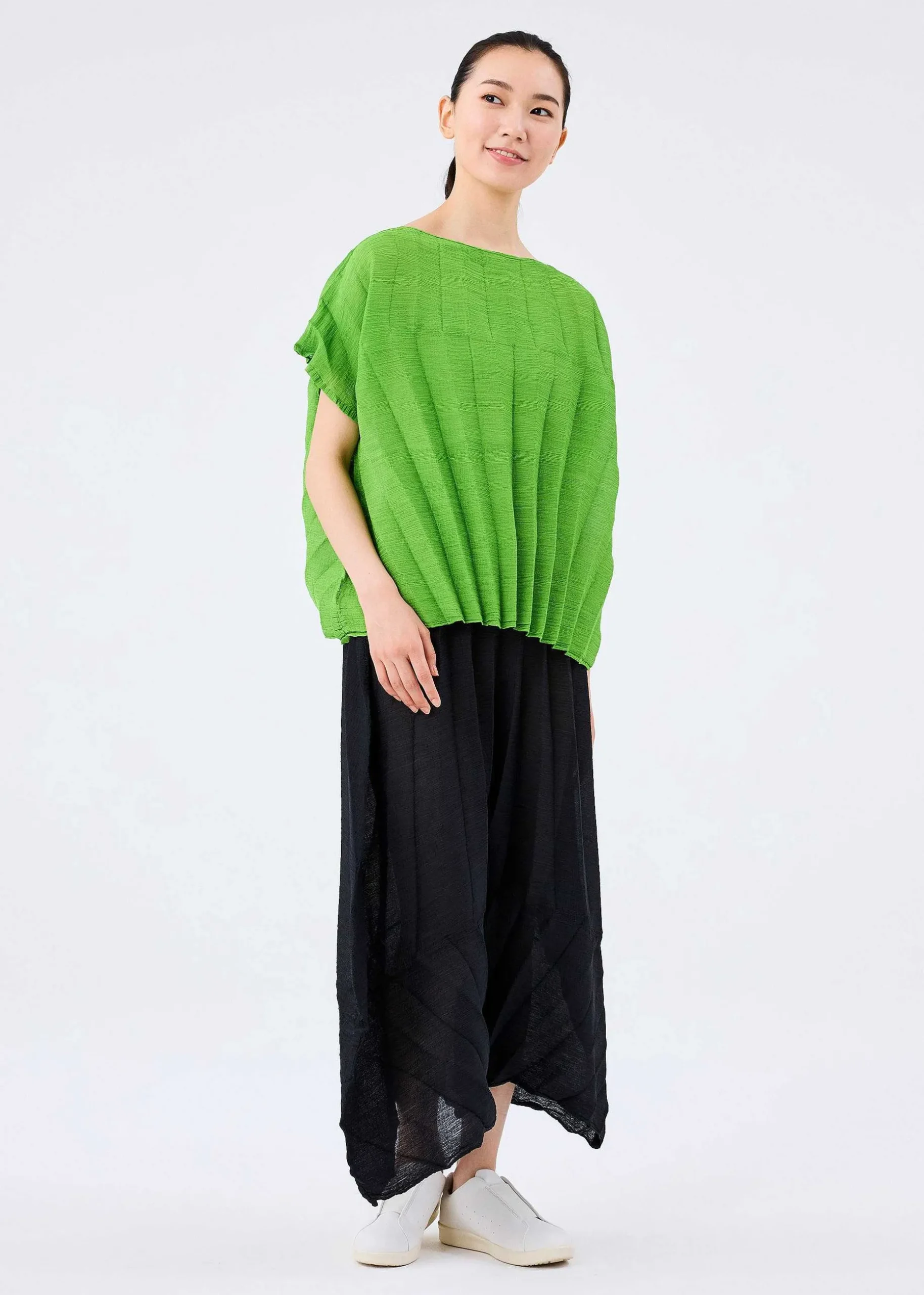 ISSEY MIYAKE Top|Sector See-Through Crepe