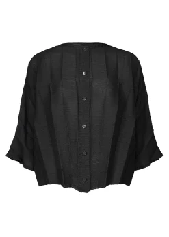 ISSEY MIYAKE Cardigan|Sector See-Through Crepe