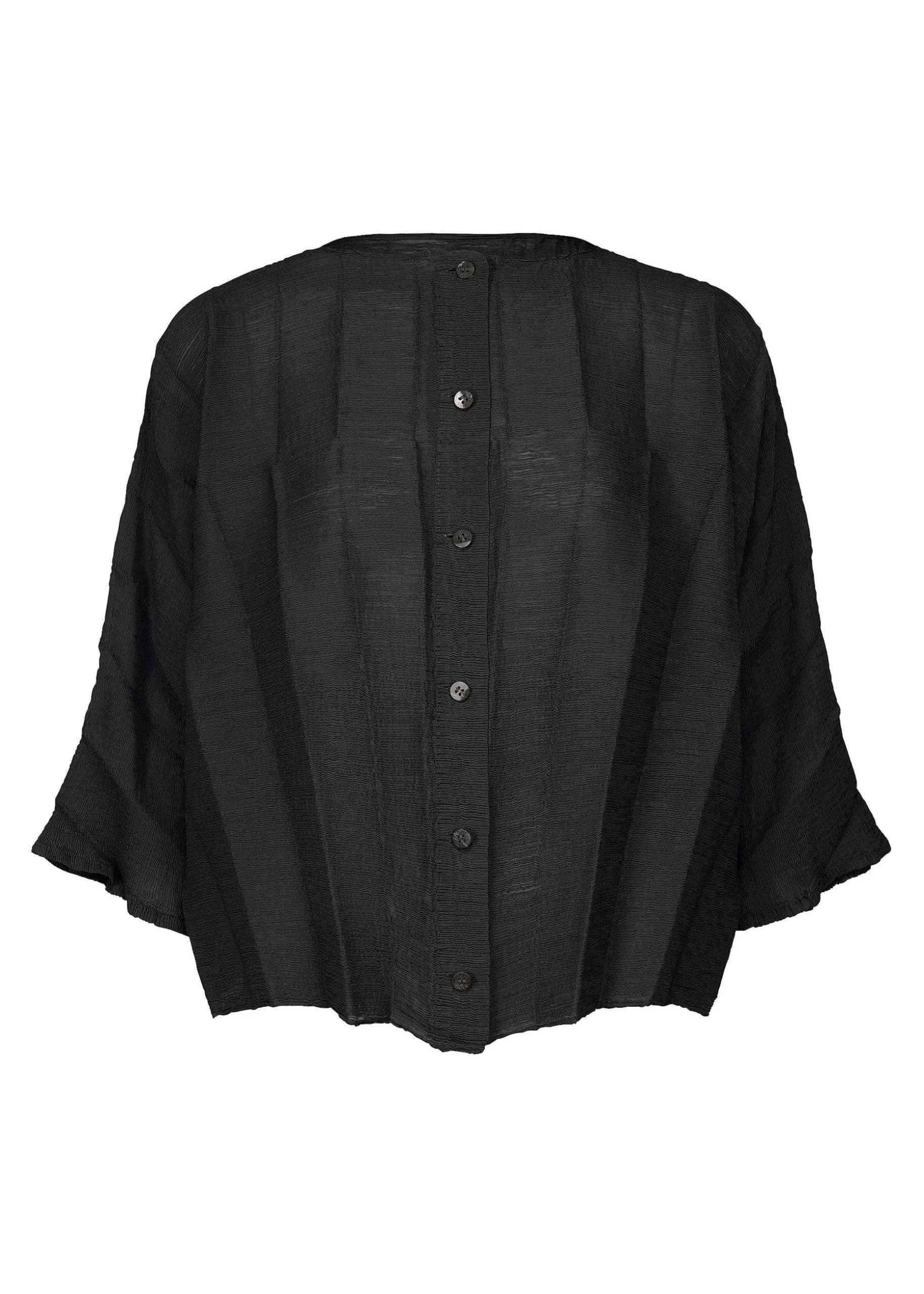ISSEY MIYAKE Cardigan|Sector See-Through Crepe