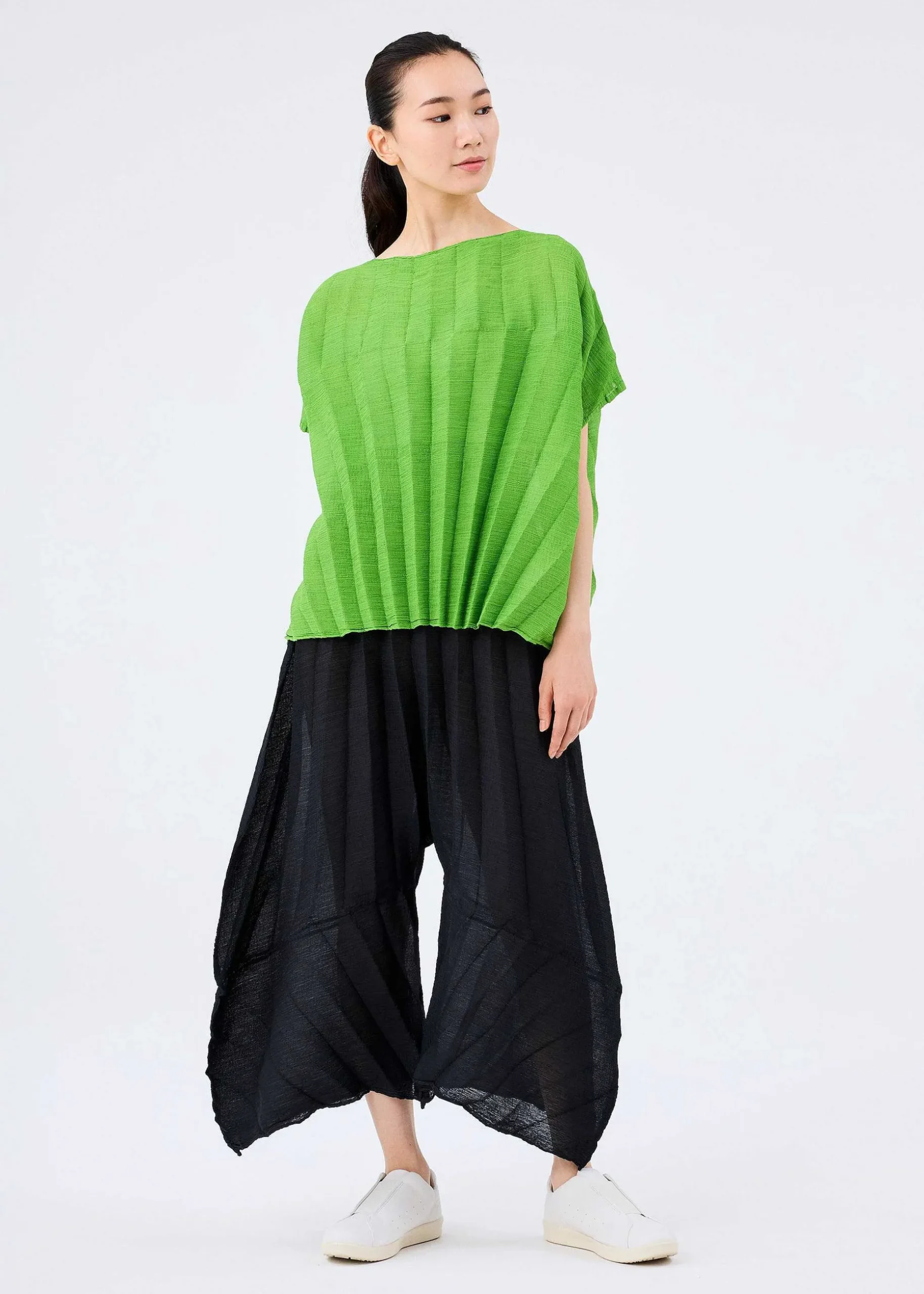 ISSEY MIYAKE Pants|Sector See-Through Crepe