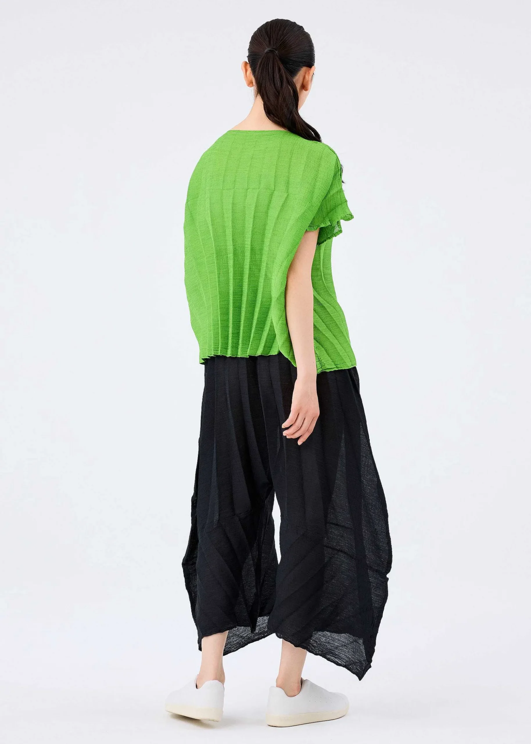 ISSEY MIYAKE Pants|Sector See-Through Crepe