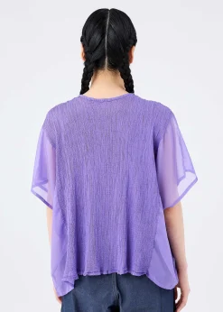 ISSEY MIYAKE Top|Sheer See-Through Crepe