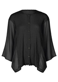 ISSEY MIYAKE Cardigan|Sheer See-Through Crepe