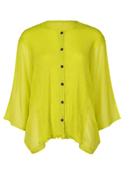 ISSEY MIYAKE Cardigan|Sheer See-Through Crepe