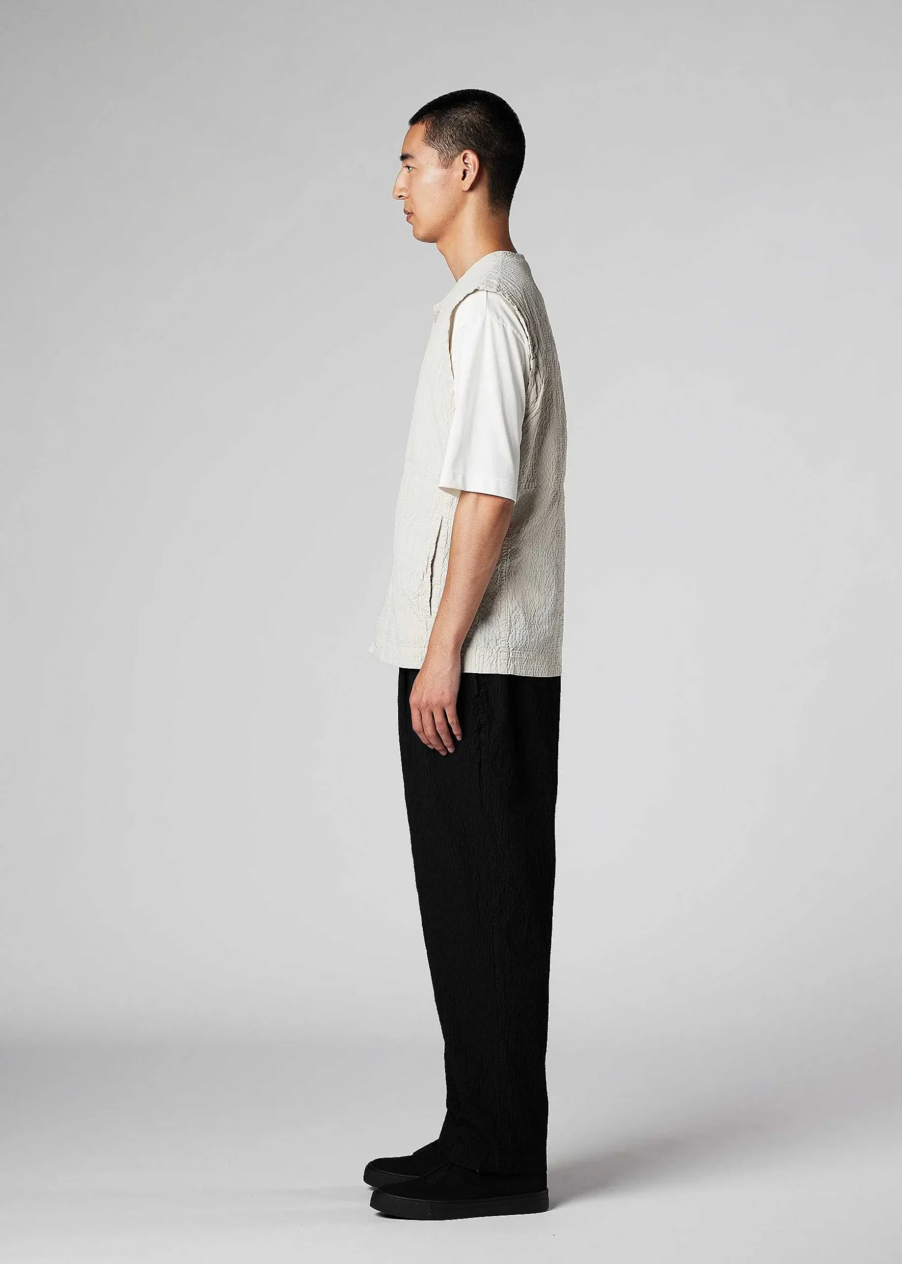 ISSEY MIYAKE Vest|Shrink Dye