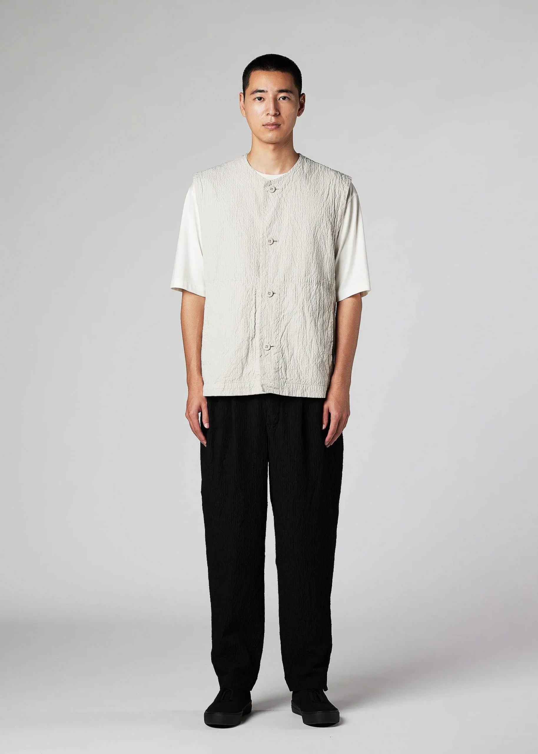 ISSEY MIYAKE Vest|Shrink Dye