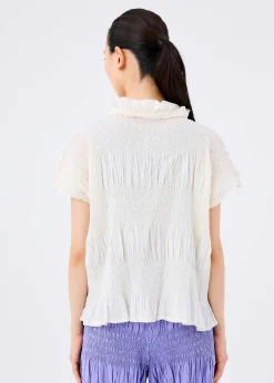 ISSEY MIYAKE Top|Shrink Stripe