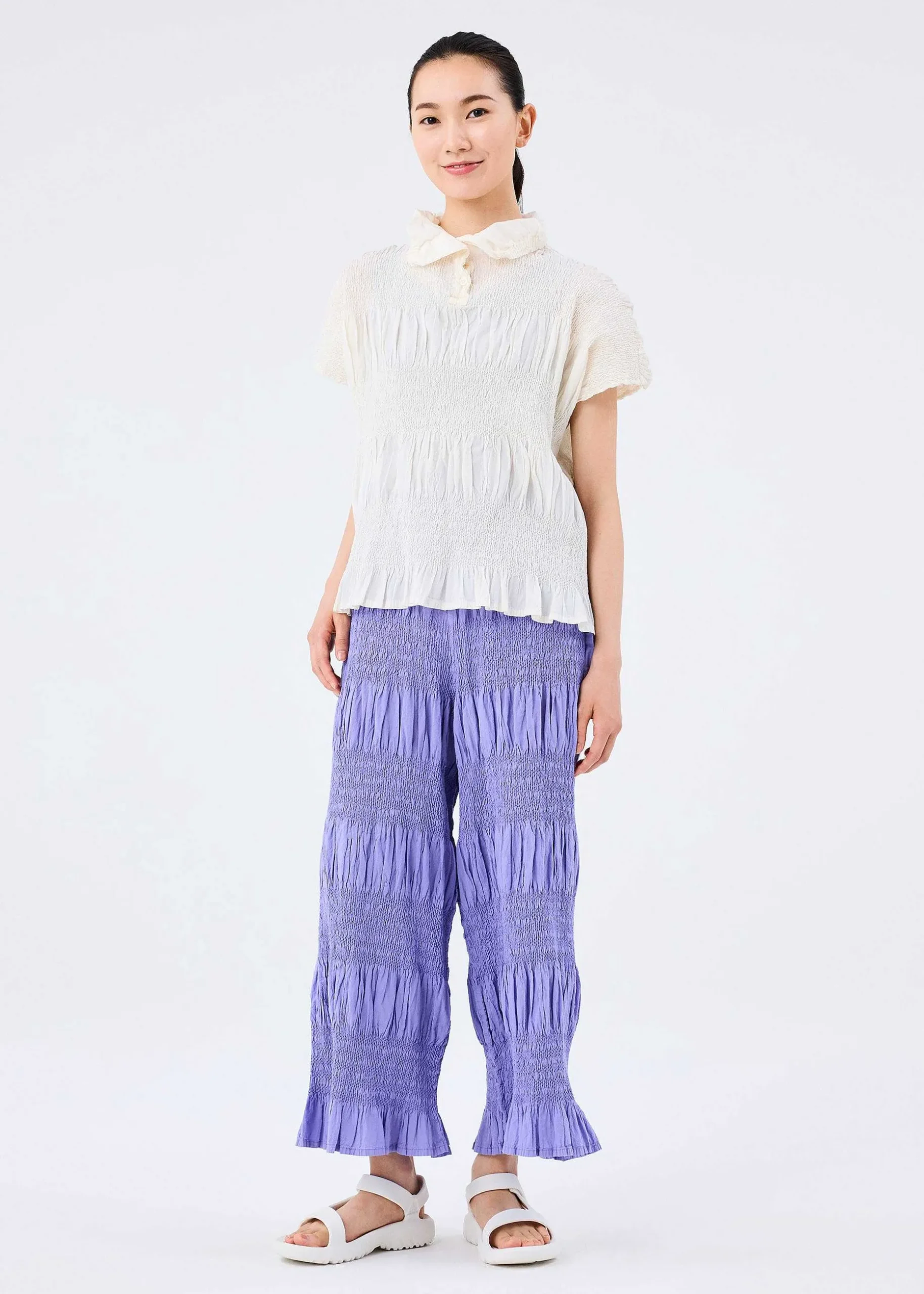 ISSEY MIYAKE Top|Shrink Stripe