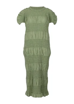 ISSEY MIYAKE Dress|Shrink Stripe