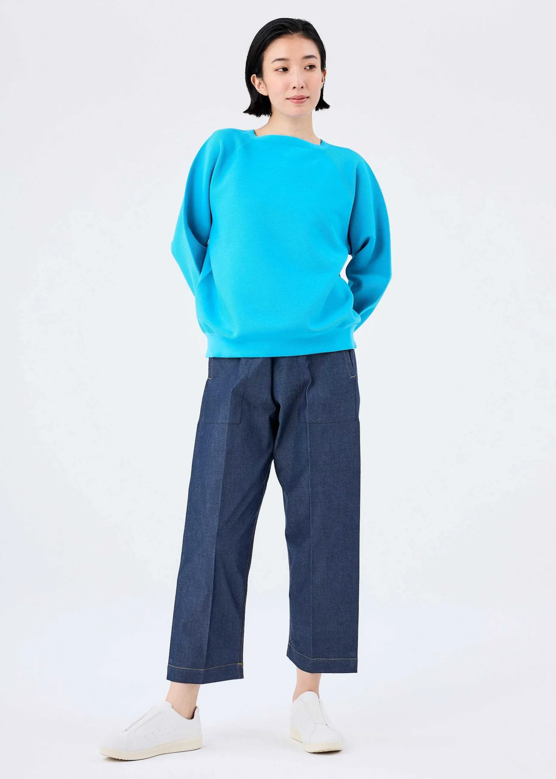 ISSEY MIYAKE Top|Solid Knit