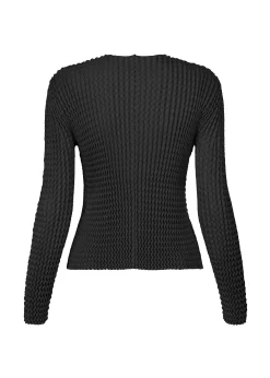 ISSEY MIYAKE Cardigan|Spongy Bk-46 Black