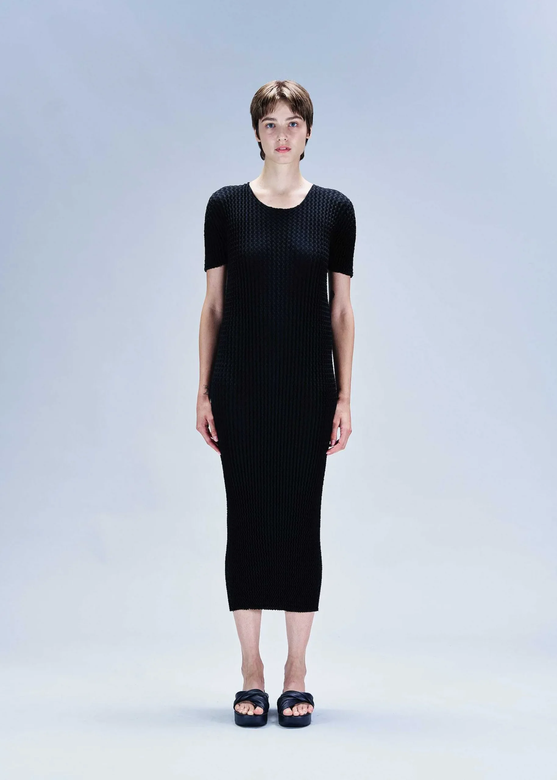 ISSEY MIYAKE Knitwear|Spongy Bk-46 Black