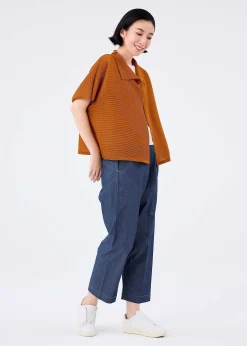 ISSEY MIYAKE Cardigan|Square Stretch Pleats