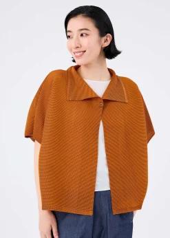 ISSEY MIYAKE Cardigan|Square Stretch Pleats
