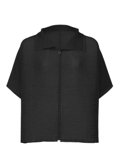 ISSEY MIYAKE Cardigan|Square Stretch Pleats
