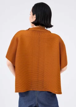 ISSEY MIYAKE Cardigan|Square Stretch Pleats