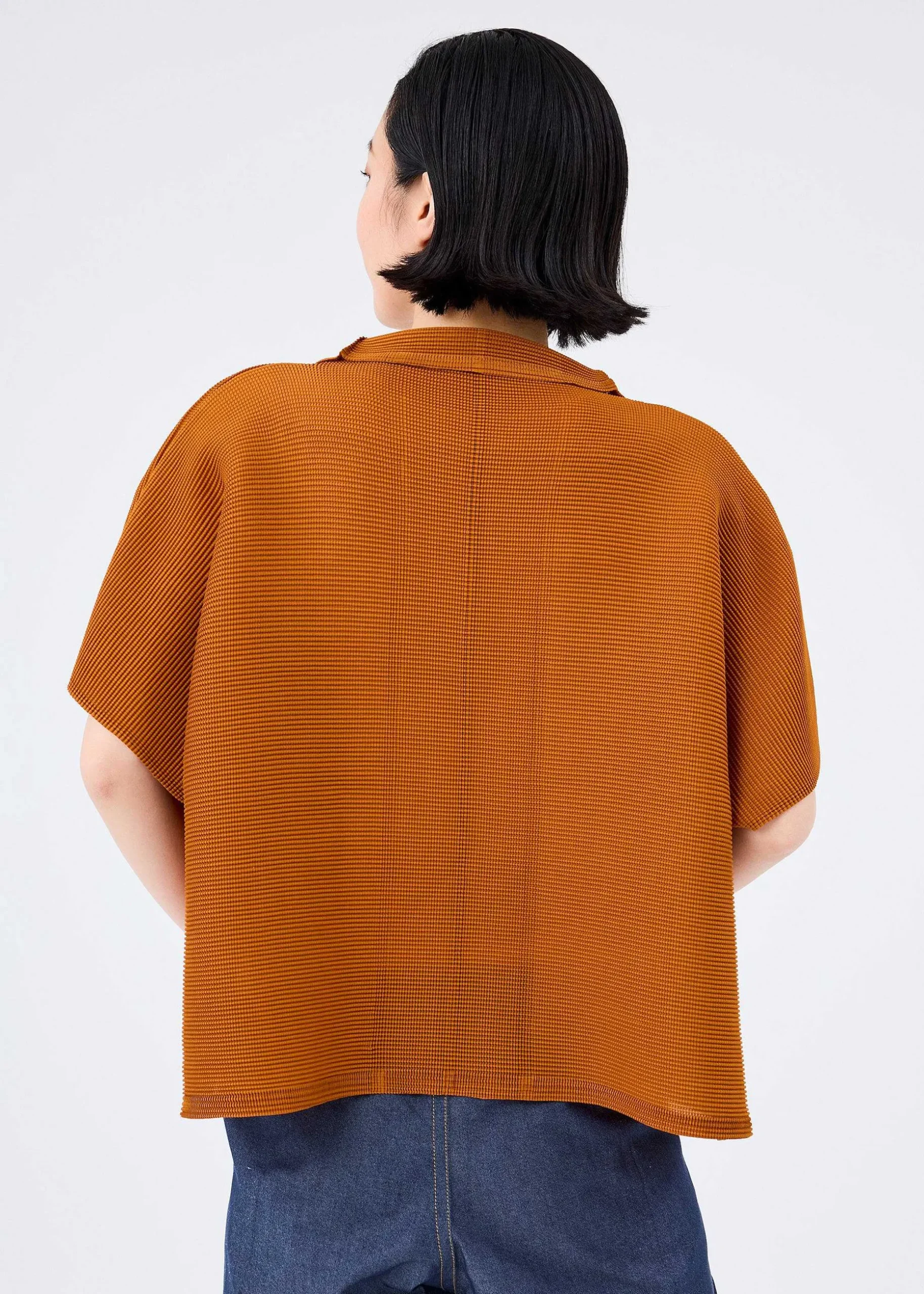 ISSEY MIYAKE Cardigan|Square Stretch Pleats