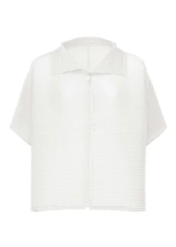 ISSEY MIYAKE Cardigan|Square Stretch Pleats