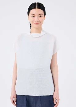 ISSEY MIYAKE Top|Square Stretch Pleats
