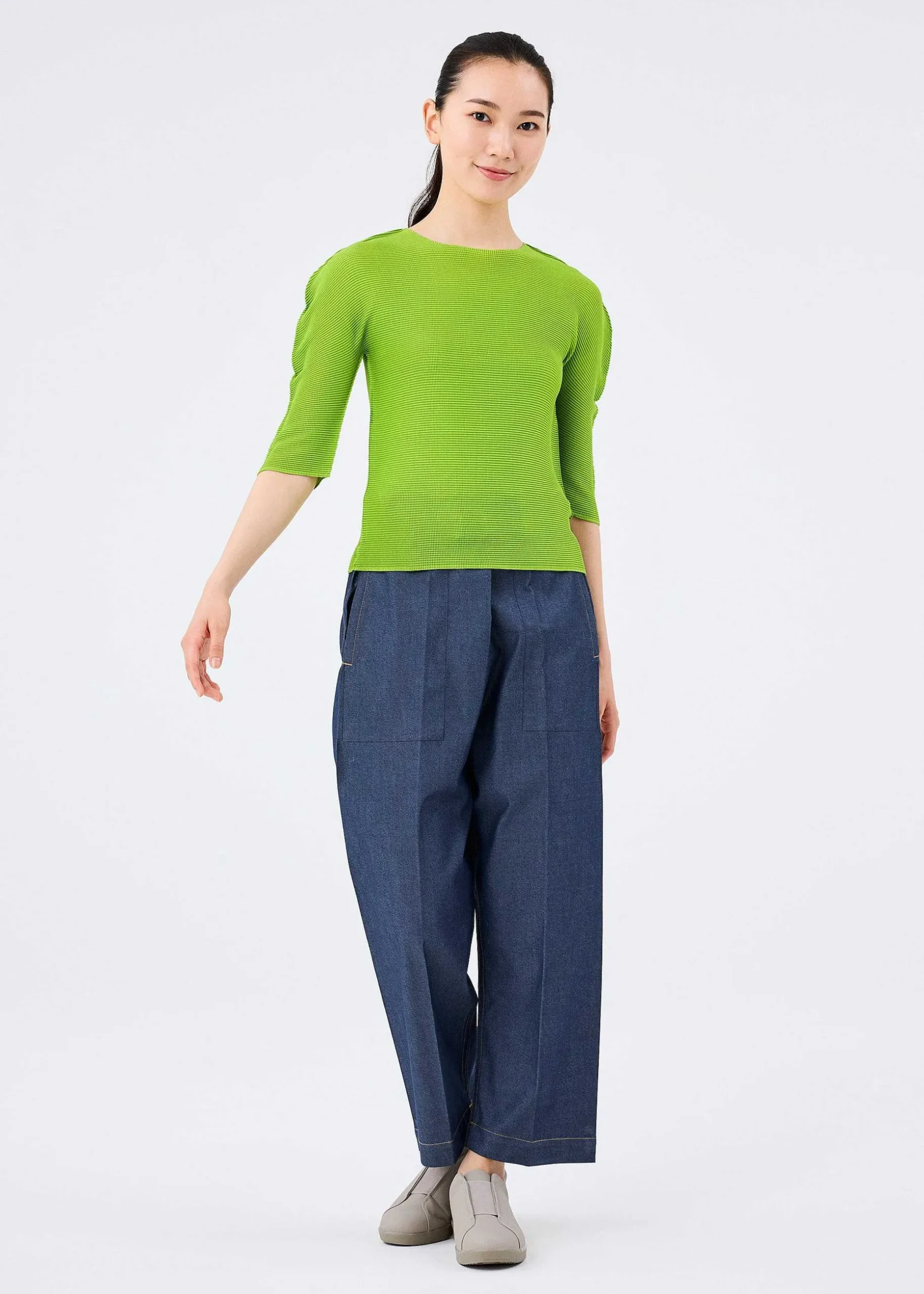 ISSEY MIYAKE Top|Stretch Pleats 3