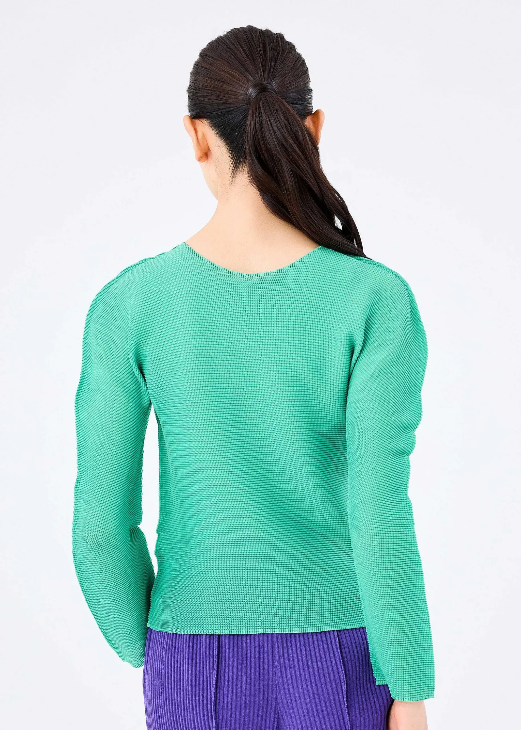 ISSEY MIYAKE Top|Stretch Pleats 1