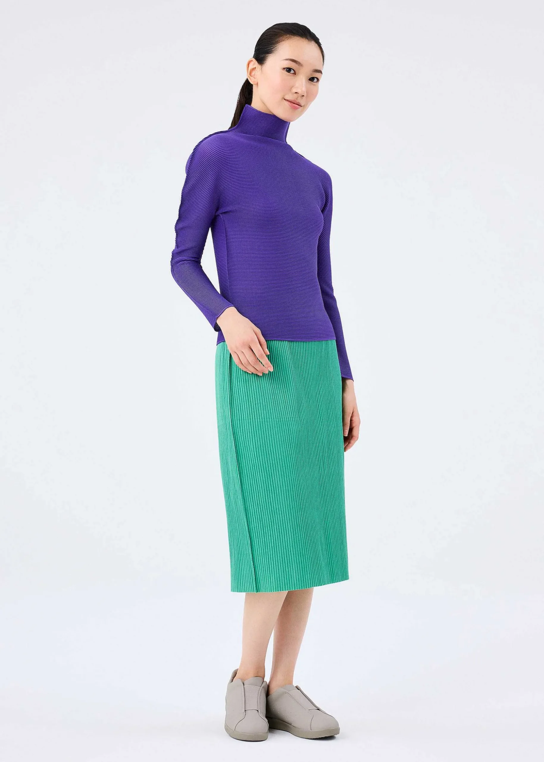 ISSEY MIYAKE Top|Stretch Pleats 1