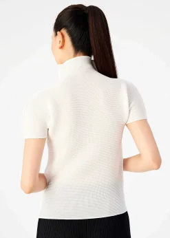 ISSEY MIYAKE Top|Stretch Pleats