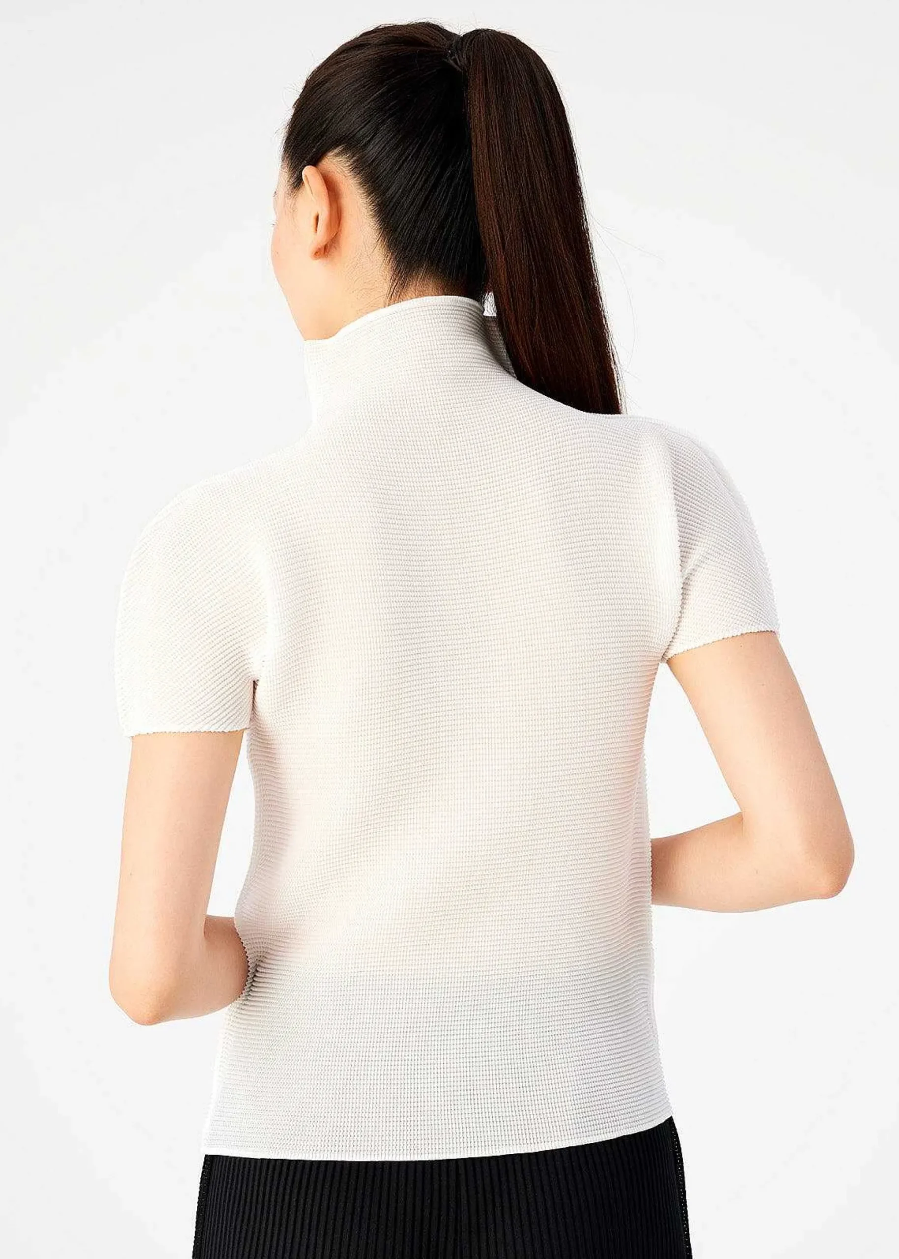 ISSEY MIYAKE Top|Stretch Pleats