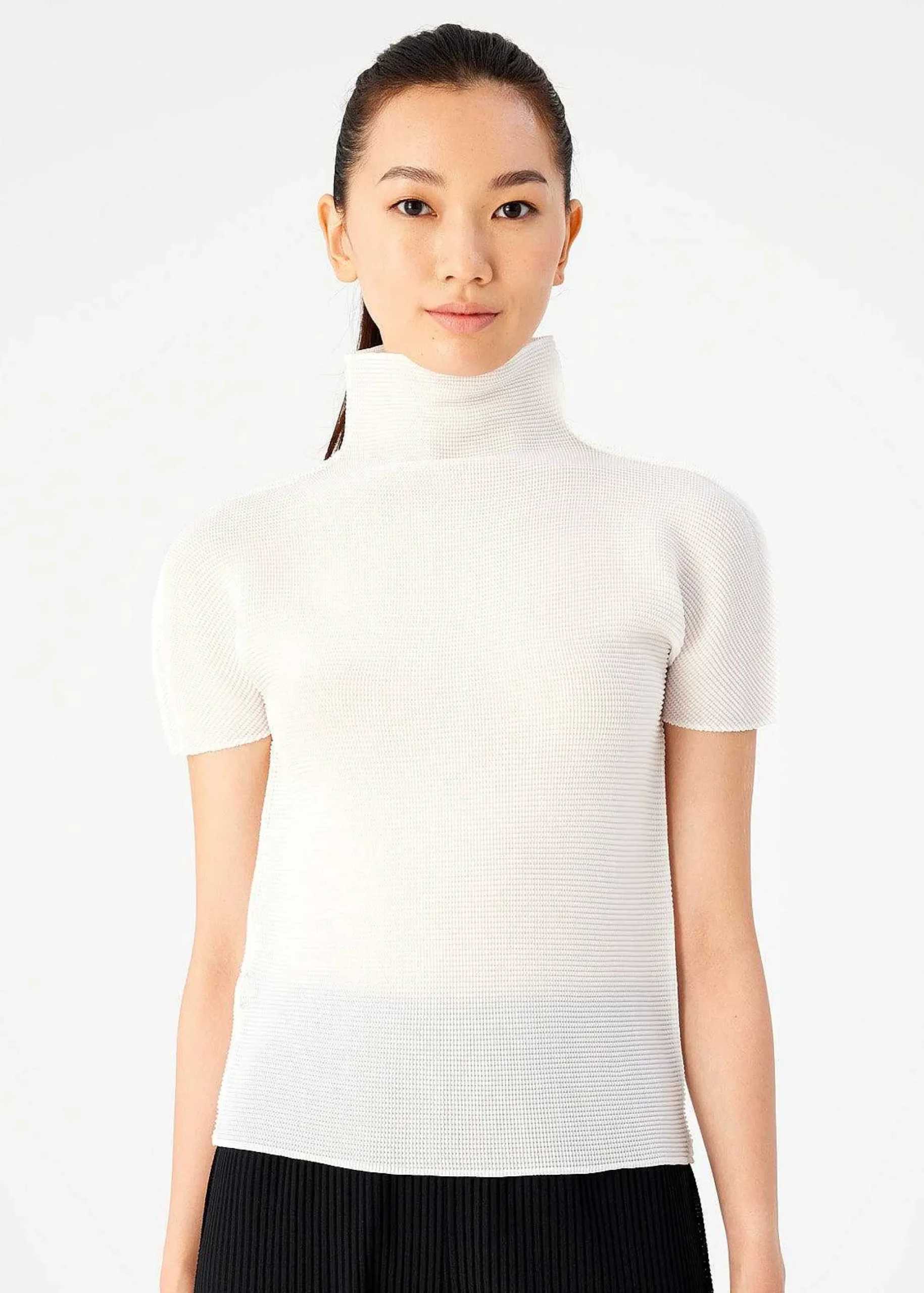 ISSEY MIYAKE Top|Stretch Pleats