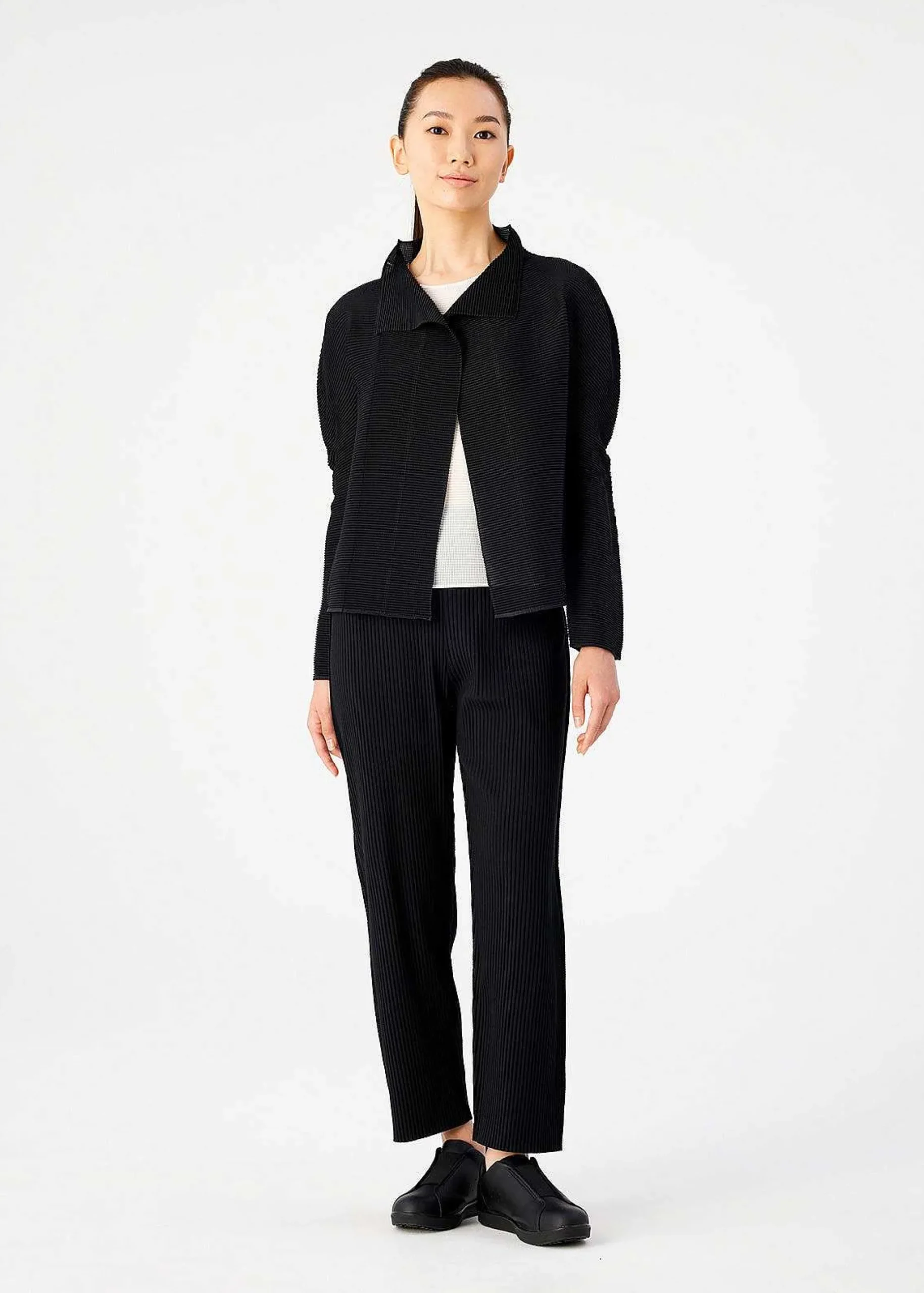 ISSEY MIYAKE Cardigan|Stretch Pleats