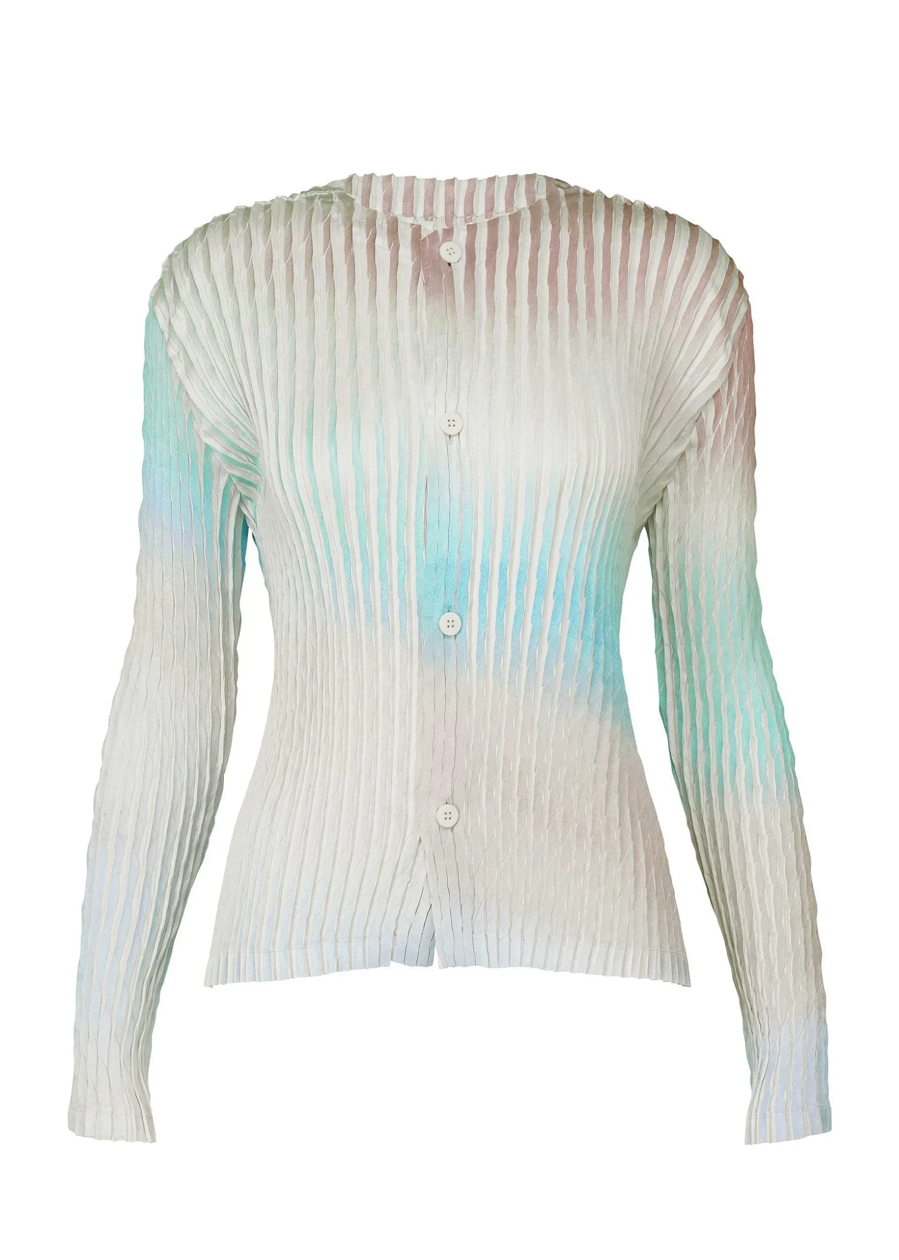 ISSEY MIYAKE Cardigan|Suffused Pleats