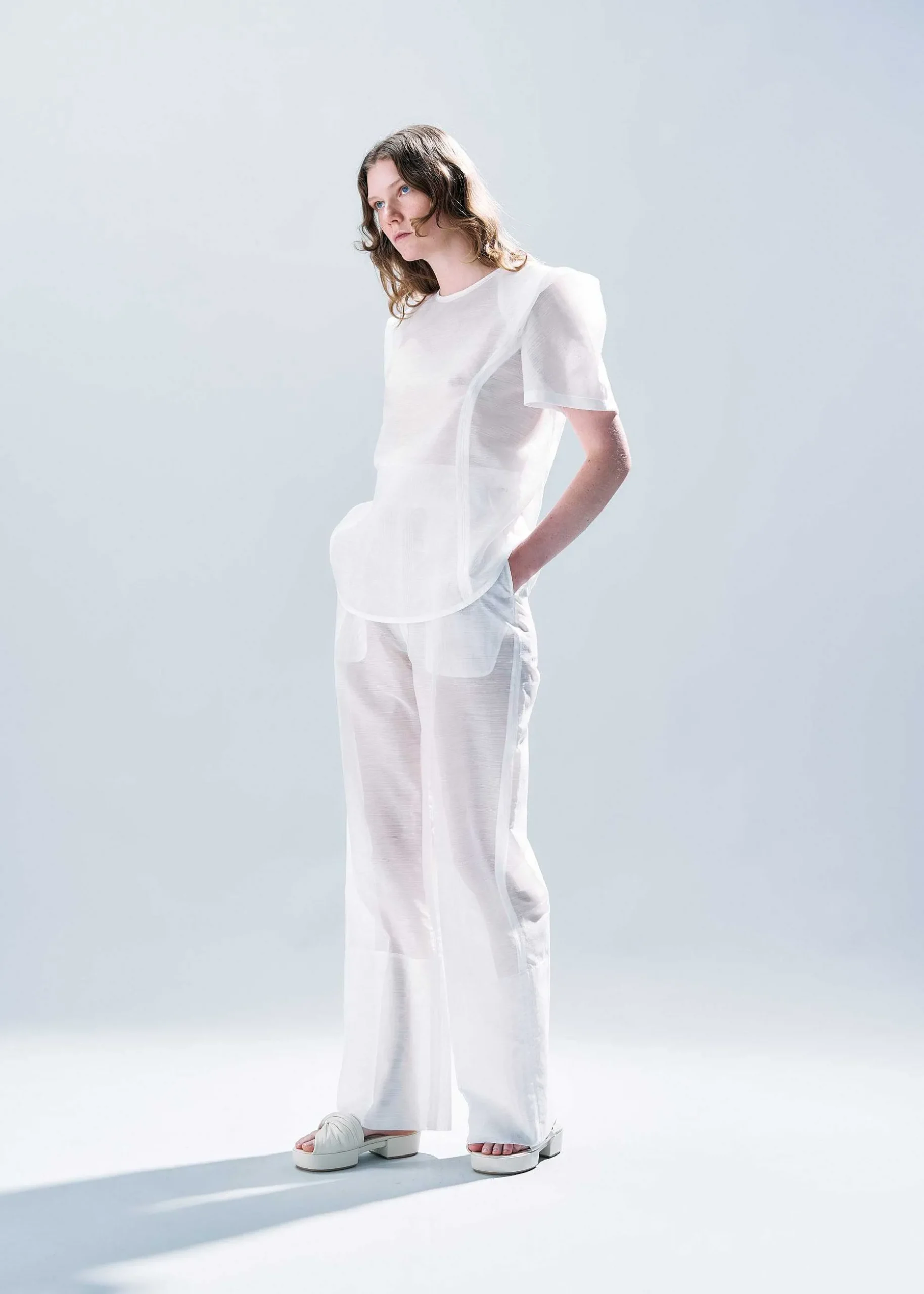 ISSEY MIYAKE Top|Translucent Suit