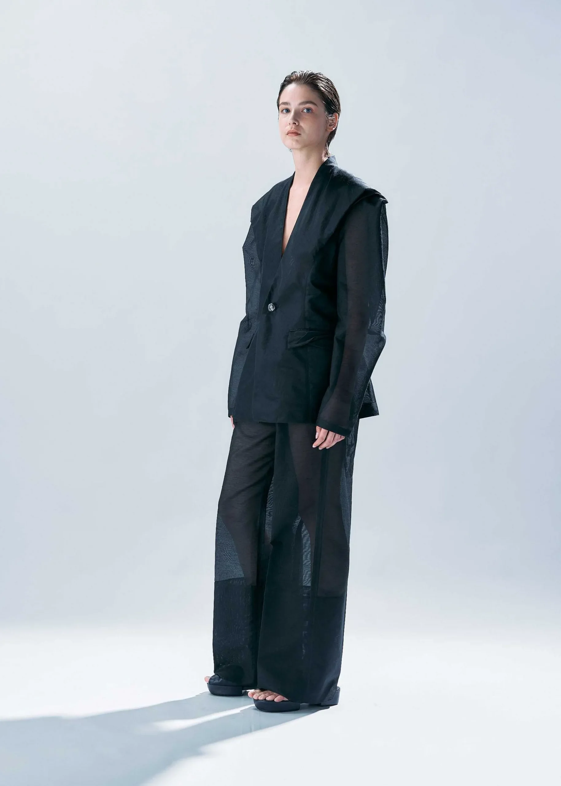 ISSEY MIYAKE Jackets & Blazers|Translucent Suit