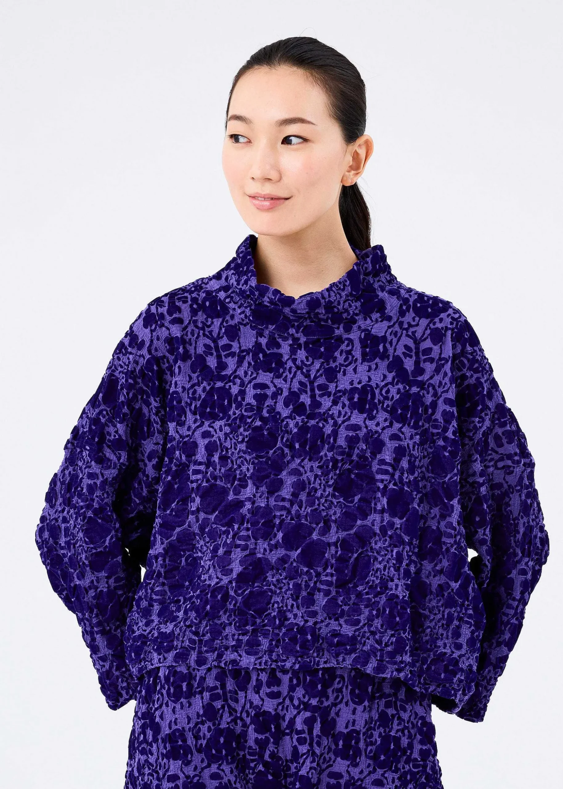 ISSEY MIYAKE Top|Tree Flocky Cauliflower