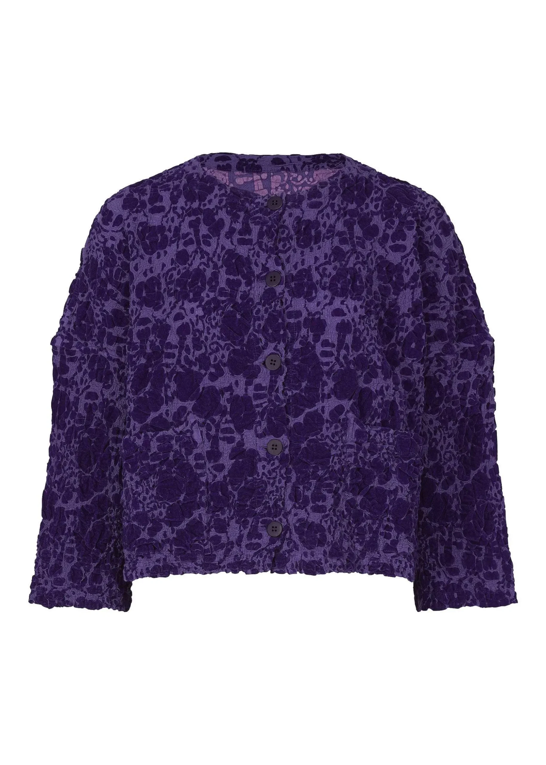 ISSEY MIYAKE Cardigan|Tree Flocky Cauliflower
