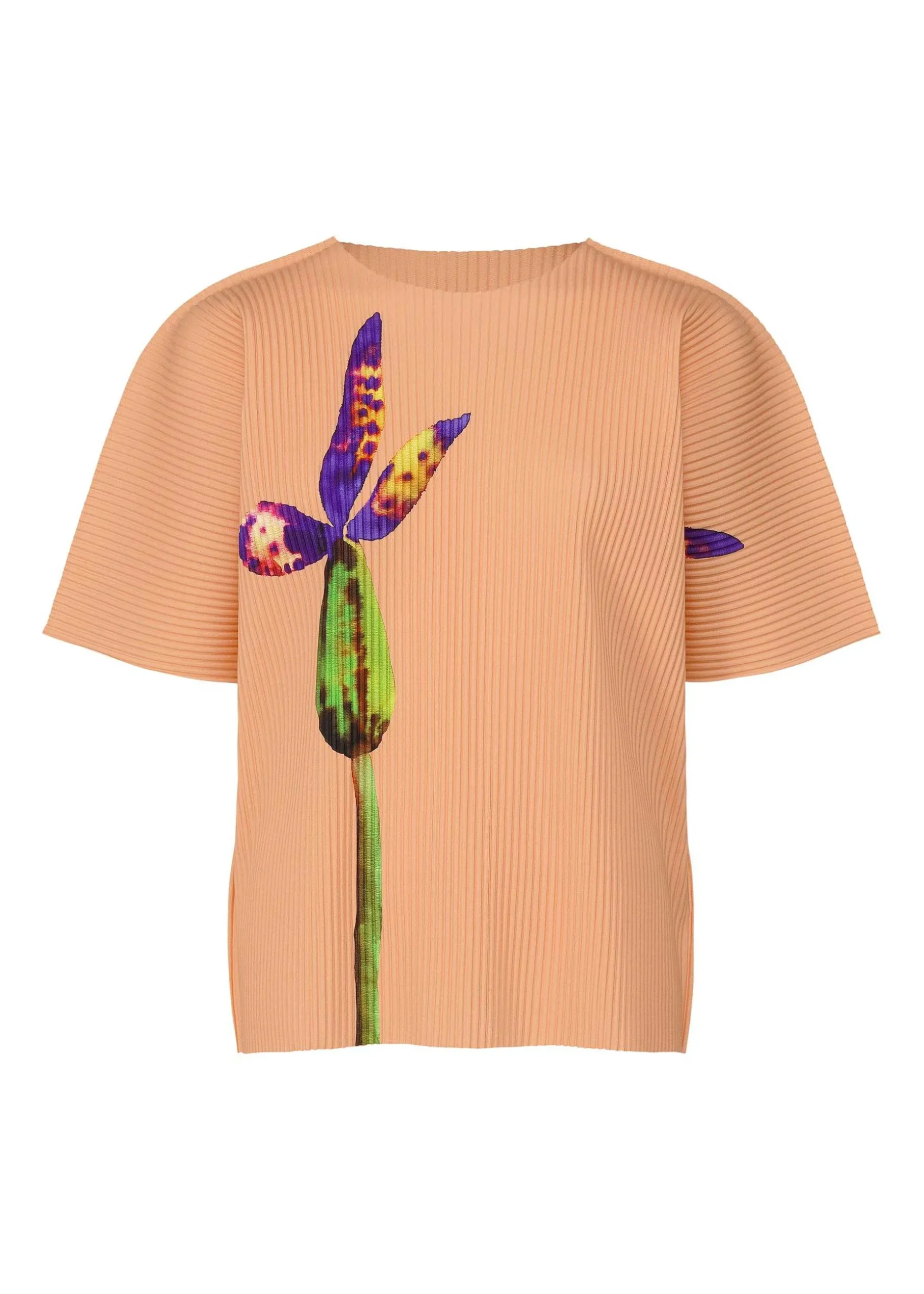 ISSEY MIYAKE Top|Water Flower Fine Knit Pleats T