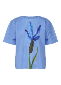 ISSEY MIYAKE Top|Water Flower Fine Knit Pleats T