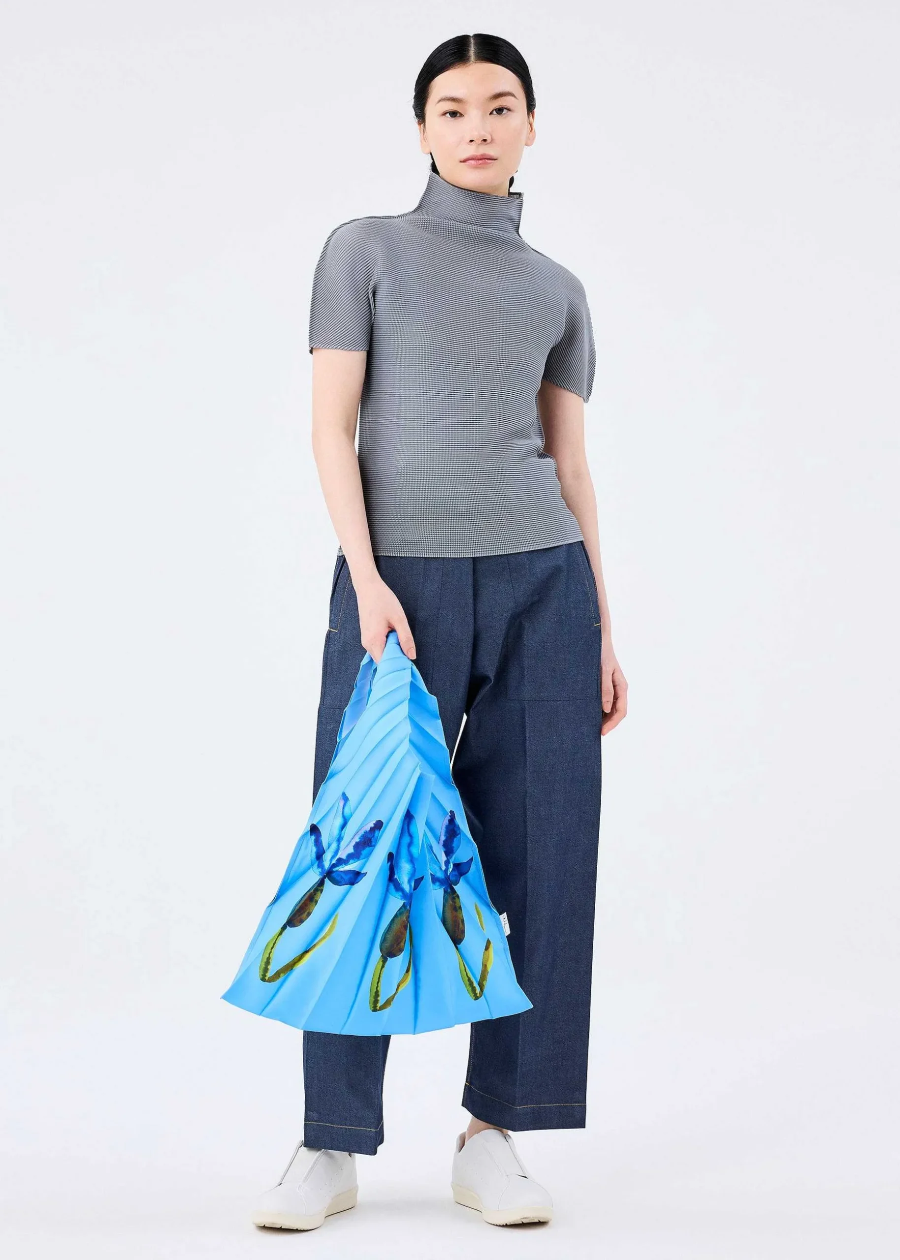 ISSEY MIYAKE Tote Bag|Water Flower Pleats Bag
