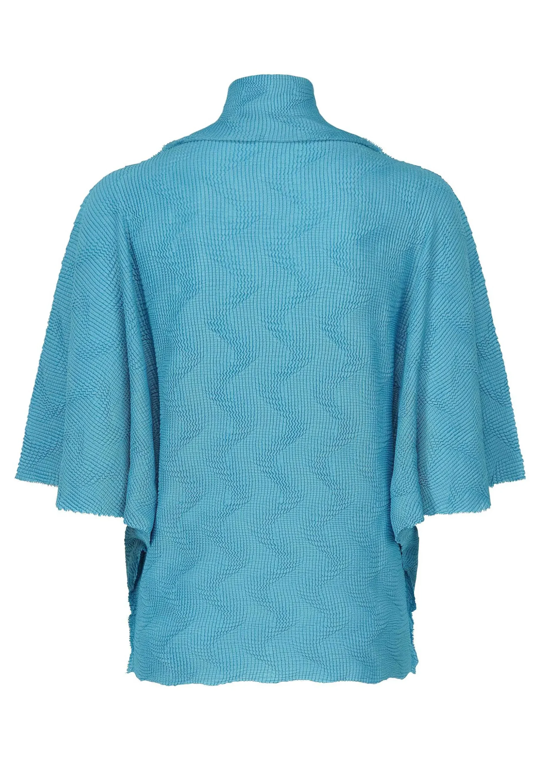 ISSEY MIYAKE Top|Wave Knit Stretch Pleats
