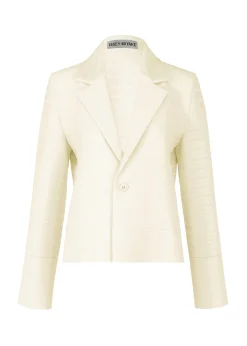ISSEY MIYAKE Jackets & Blazers|Wide Stripe Knit