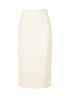 ISSEY MIYAKE Skirt|Wide Stripe Knit