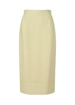 ISSEY MIYAKE Skirt|Wide Stripe Knit