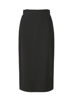 ISSEY MIYAKE Skirt|Wide Stripe Knit