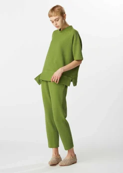 ISSEY MIYAKE Pants|Wn Stretch Kanoko